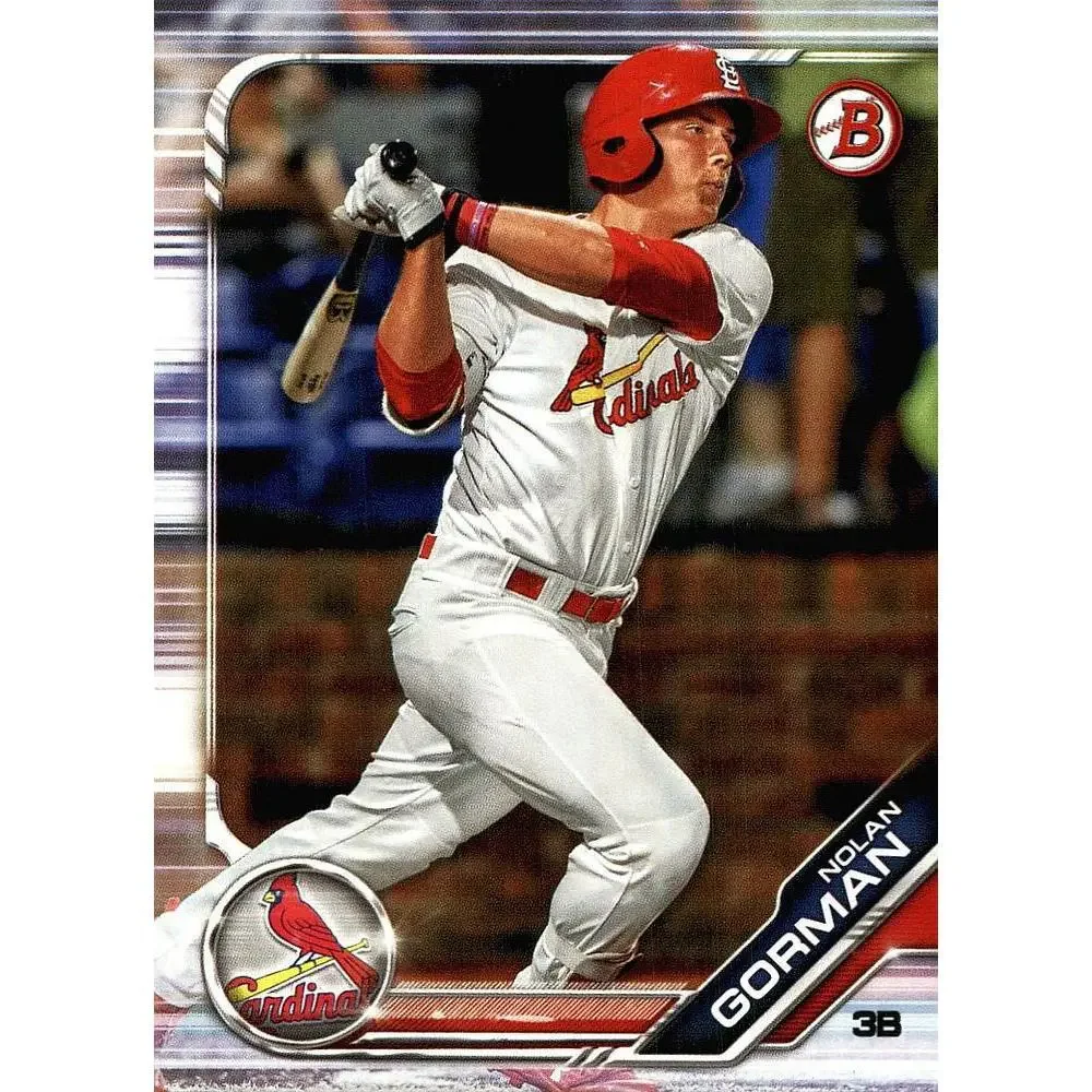 2019 Bowman Prospects Nolan Gorman #BP-60 St. Louis Cardinals